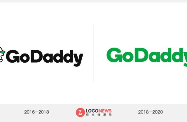 铁杆互联网公司GoDaddy推出了新LOGO(带有定制字体