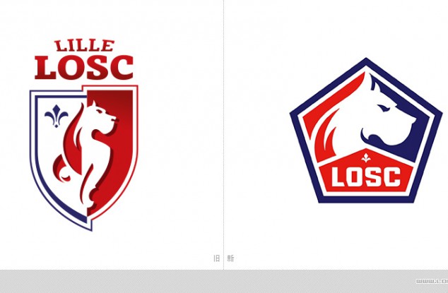法国里尔足球俱乐部时隔六年再次更换球队logo。