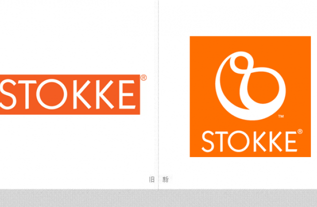高级婴儿家具和用品品牌Stokke的新标志
