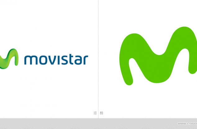 西班牙最大的宽带提供商Movistar换上了新LOGO
