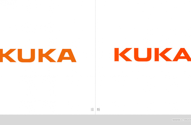 KUKA微调LOGO，全球知名工业机器人制造商
