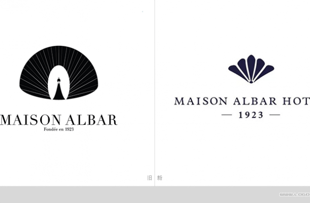 法国豪华精品酒店Maison Albar换上了新LOGO。
