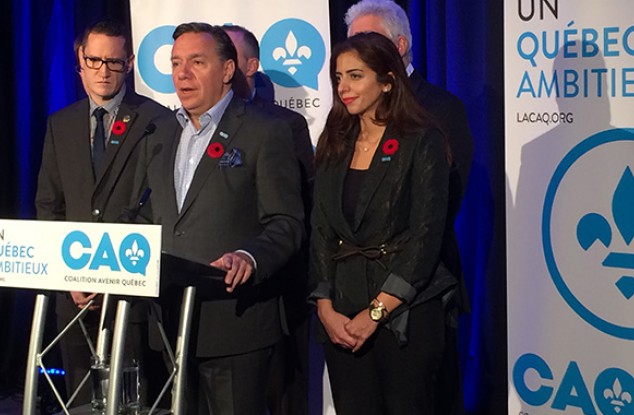 加拿大魁北克的一个政党CAQ再次更换了新的标志